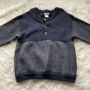 Vintage LL Bean Norwegian Wool Bird’s Eye Thick Sweater